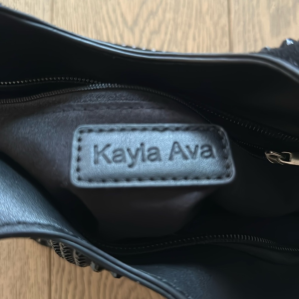 Kayla Ava black rhinestone bag - Picture 5 of 5